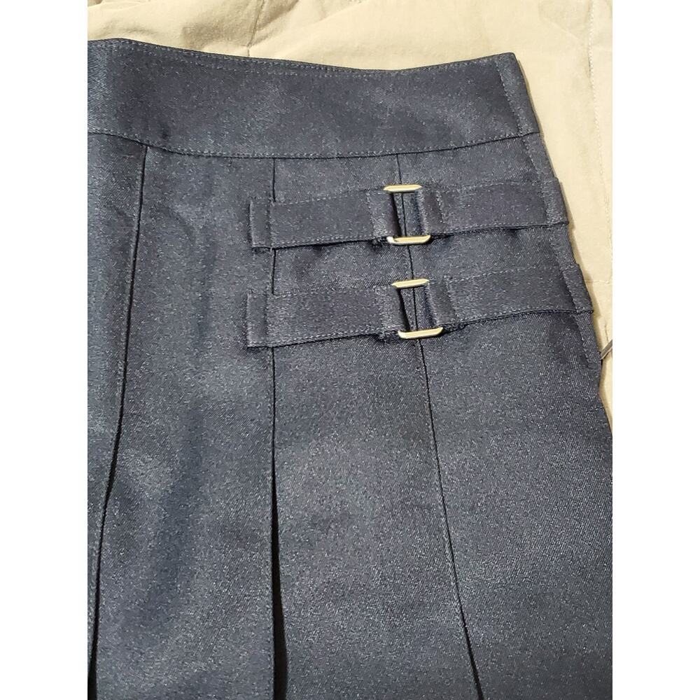 French Toast Girls Uniform Skort Size 6 Navy Pleated Scooter Adjustable Waist - Picture 10 of 12